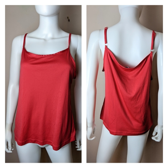 Elementz red crochet sequin shell top & tank XL - Picture 7 of 8